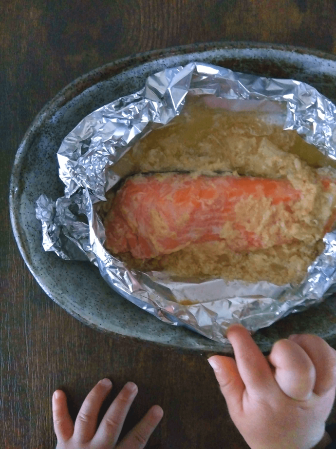 トリプル発酵パワーで絶品！！サーモンのホイル焼き