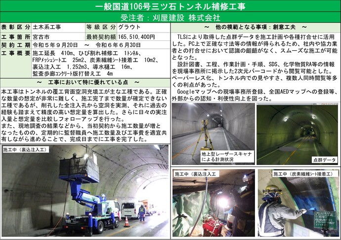 【令和8年1月26日掲載】令和7年度優良県営建設工事表彰を受賞した工事の工事概要や取組みを紹介します！
