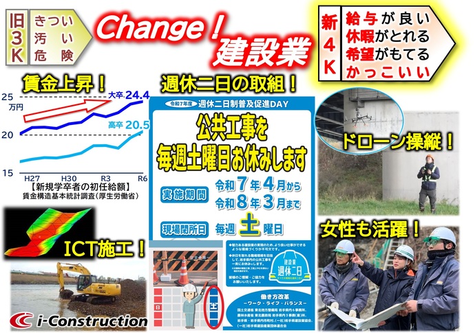 【令和8年1月30日掲載】令和7年（2025年）、岩手県内建設業における労働災害による死亡者数ゼロ人達成！労働局の記録が残る昭和25年（1950年）以来 初！