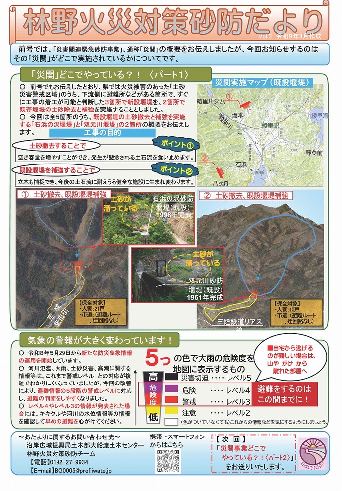 林野火災砂防だよりvol.3