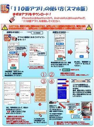 画像：110番アプリ1